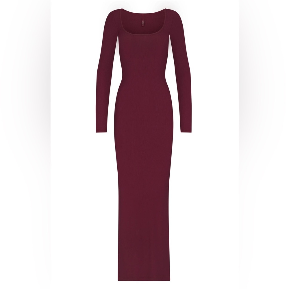 Skims Soft Lounge Longe Sleeve Maxi Dress